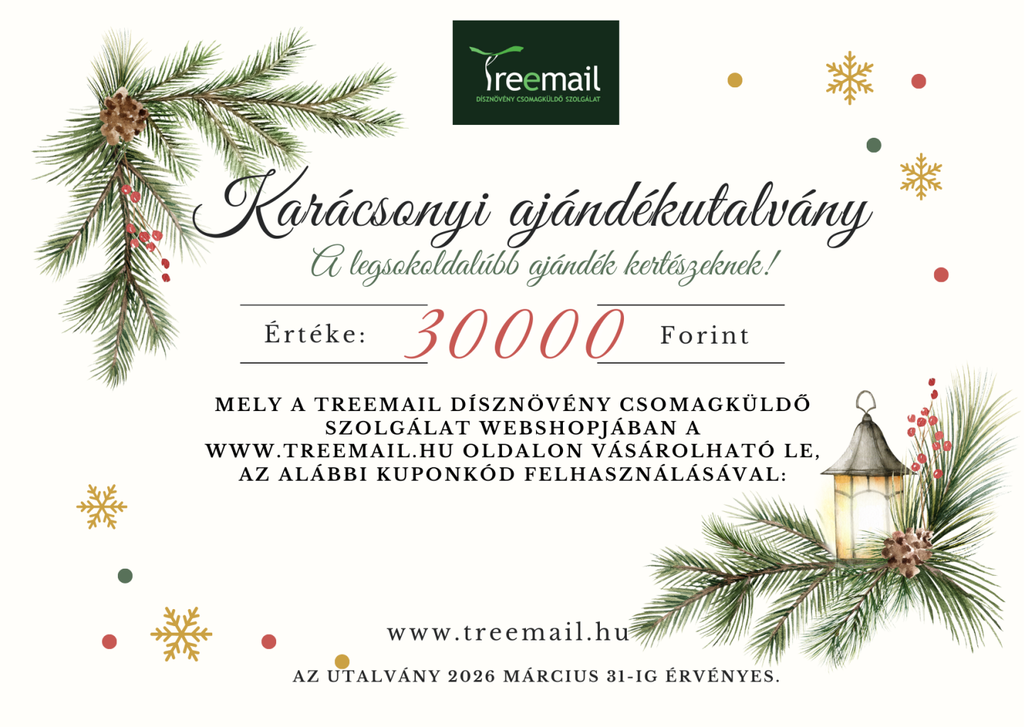 Karácsonyi ajándékutalvány